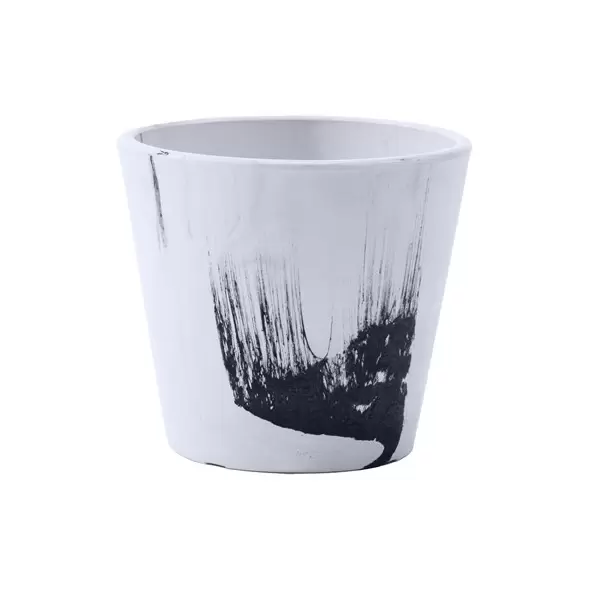 Gardener Select 5.5" Mixed Stone White and Black Planter