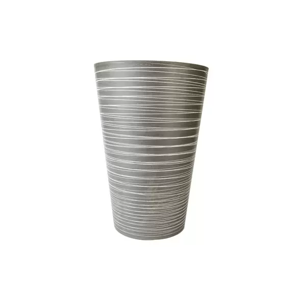 Gardener Select 12" Tall Round Planter Light Grey