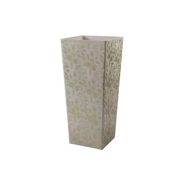 Gardener Select 13"x28" Mixed Stone White Planter