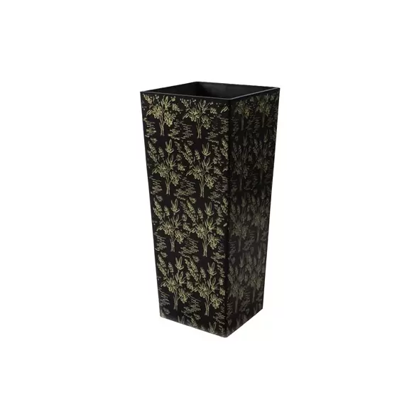Gardener Select 16"x32" Mixed Stone Black Planter