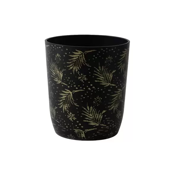 Gardener Select 11.8"x12.5" Mixed Stone Black Planter