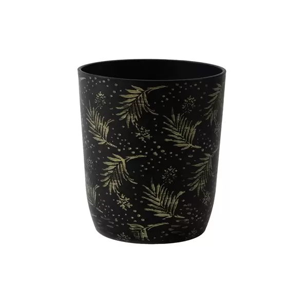 Gardener Select 15.35"x16.5" Mixed Stone Black Planter