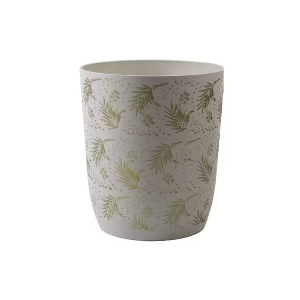 Gardener Select 15.35"x16.5" Mixed Stone White Planter