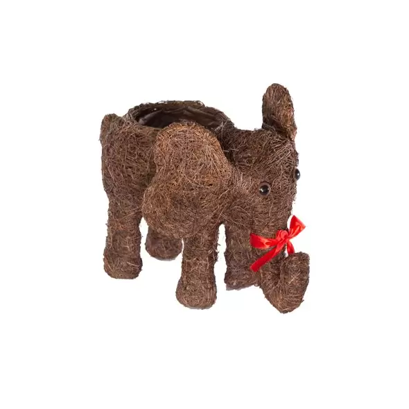 Gardener Select 9.5" Large Straw Elephant Topiary 6/CS