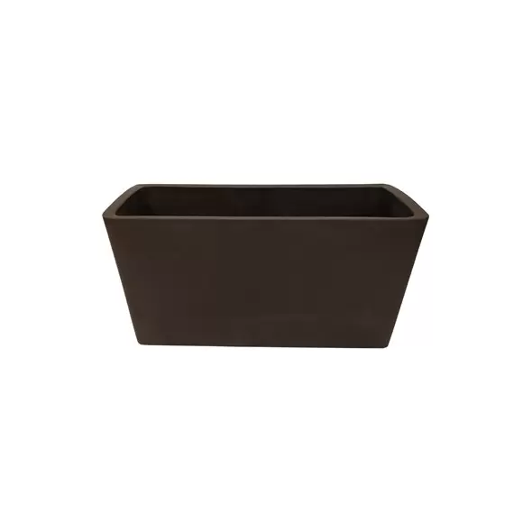 Gardener Select 10" Rectangle Balcony Planter Chocolate