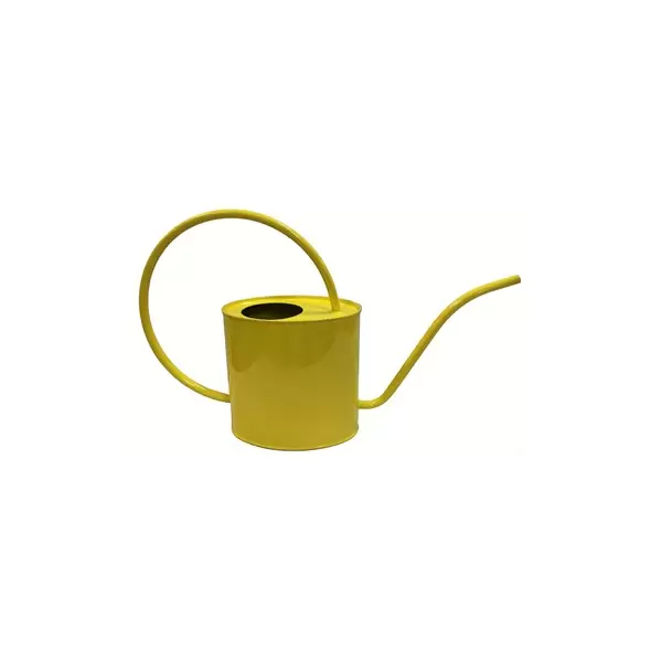 Gardener Select 2L Oval Watering Can Yellow L16.9"xW4.3"xH9.8" Indoor