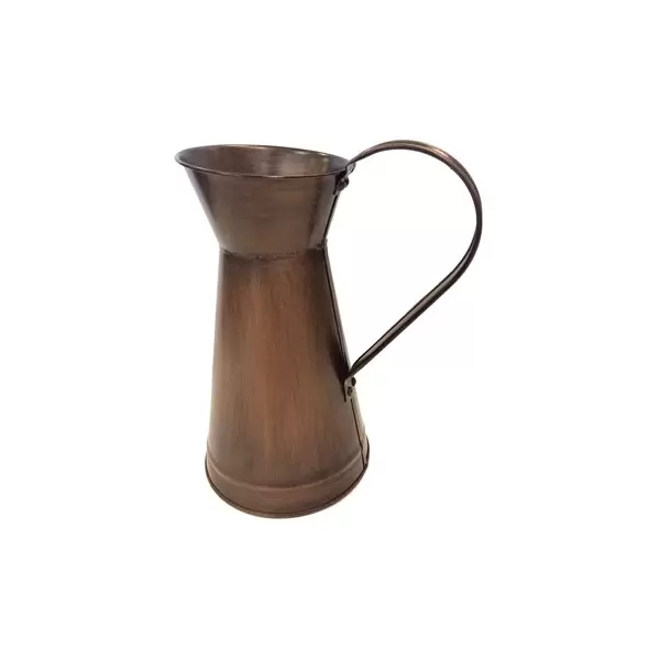 Gardener Select 8.3" 2L Vase Antique Copper 3.75" Opening at Top 4.7" Wide at Bottom 12/CS