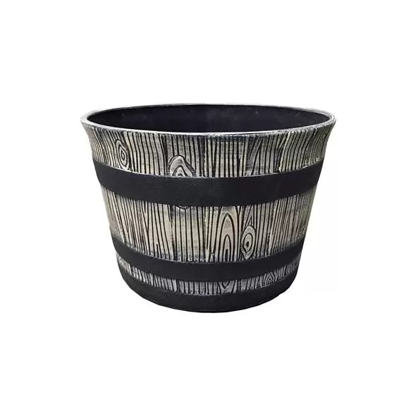 Gardener Select 12" Nat Whiskey Brl Round Planter 12/CS
