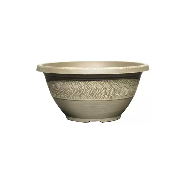 Grower Select 12.00 Rattan Bowl ACP Aged Cappuccino 50/CS