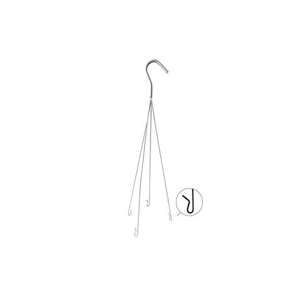 GS WIRE HANGER WHITE 4 STRAND FITS 16" AND 12" CONE COCO LINED HANGING BASKETS