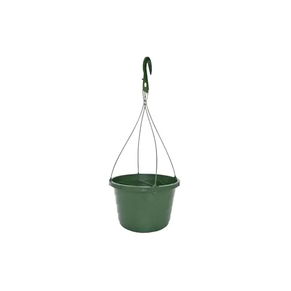 Grower Select 12.00 Twist Hanging Basket 2.32gal Green Bulk 1932/PL Cap Dish and Hanger sold Separate