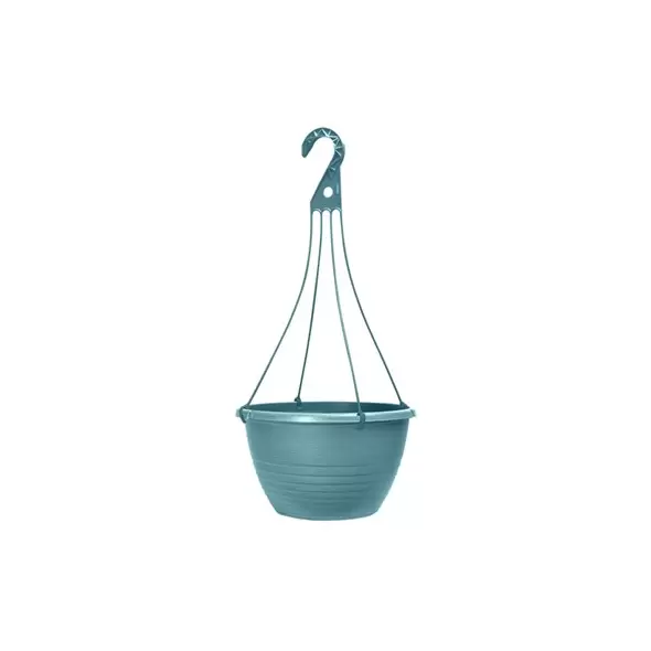 Grower Select 13.00 Everest Hanging Basket, With 18in Hanger, Blush Lagoon, 64 per Case, 12.99in OD x 7.48in H, 2.8 Gallon
