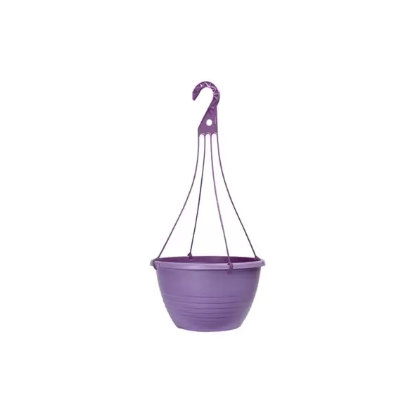 Grower Select 13.00 Everest Hanging Basket, With 18in Hanger, Blush Raisin, 64 per Case, 12.99in OD x 7.48in H, 2.8 Gallon