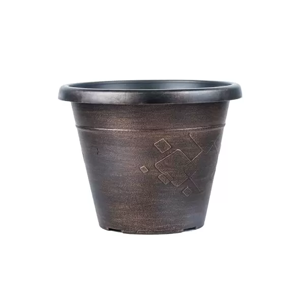 Grower Select 12.00 Beth Pot Copper Wash 11.5 Liter 3.04gal 24/CS - 13.11in OD x 10.24in H