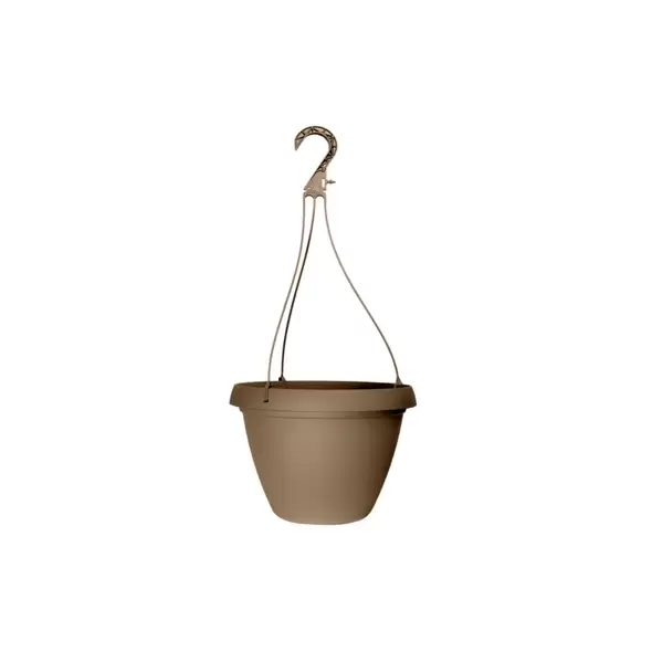 Grower Select 10.50 Cove Combo Hanging Basket, with Hanger, Ginger, 66 per Case, 10.51in OD x 6.75in H, 1.68Gallon
