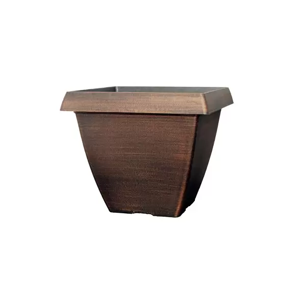 Grower Select 14.50 Square Cove Planter Warm Copper 20/CS