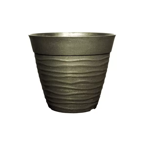 Grower Select 12.00 Dune Flat Rim Planter Brushed Champagne 25/CS
