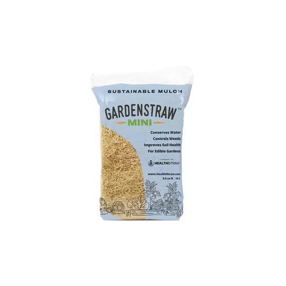 GardenStraw 0.5cf Mini Premium Wheat Straw Mulch