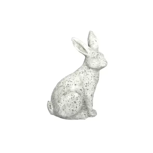 MCarr 14.2" Tall Rabbit Facing Right White