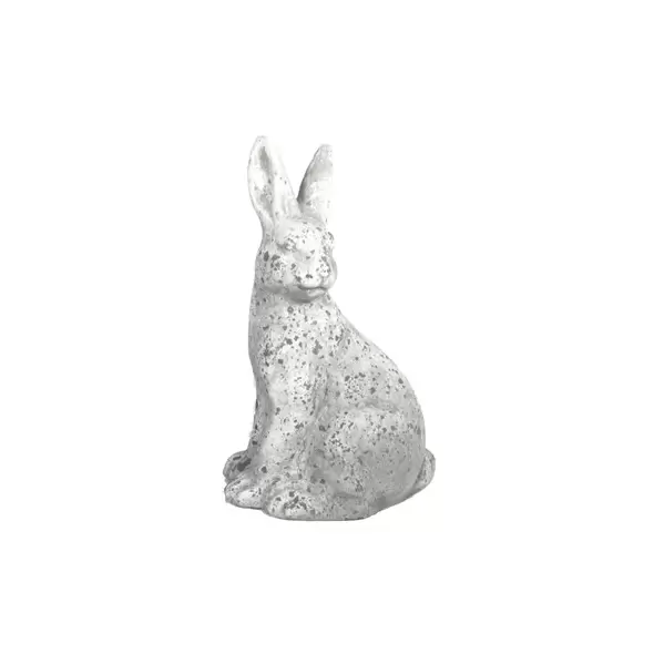 MCarr 14.2" Tall Rabbit Facing Left White