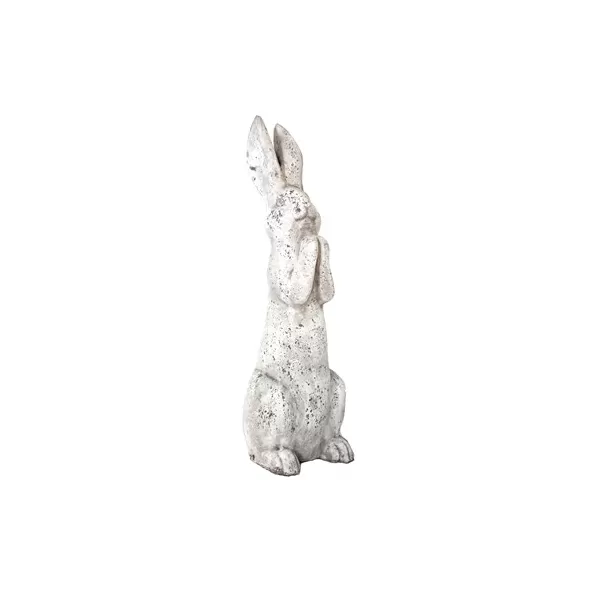 MCarr 26.6" Large Praying Rabbit Antique White