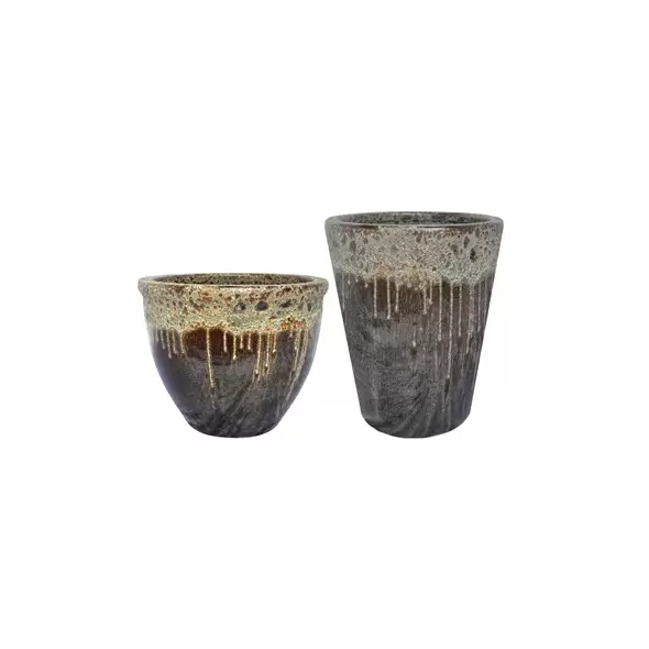 MCarr 16pc Aquapot Planter Pallet Volcanic Falling Brown