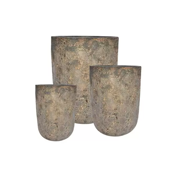 MCarr 12PC Tall Round Pltr Volcanic Brown