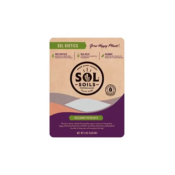 Sol Soils 4oz Biotics Necessary Nutrient 10/CS