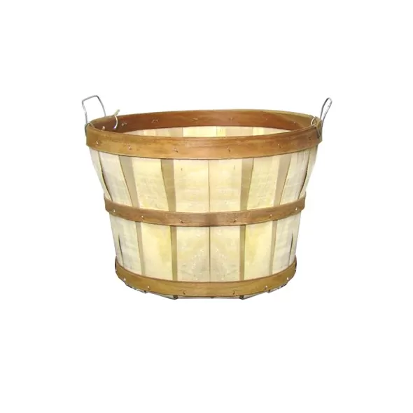 Grower Select Half Bushel Basket With 2 Loop Handle Natural 12/CS 27CS/PL