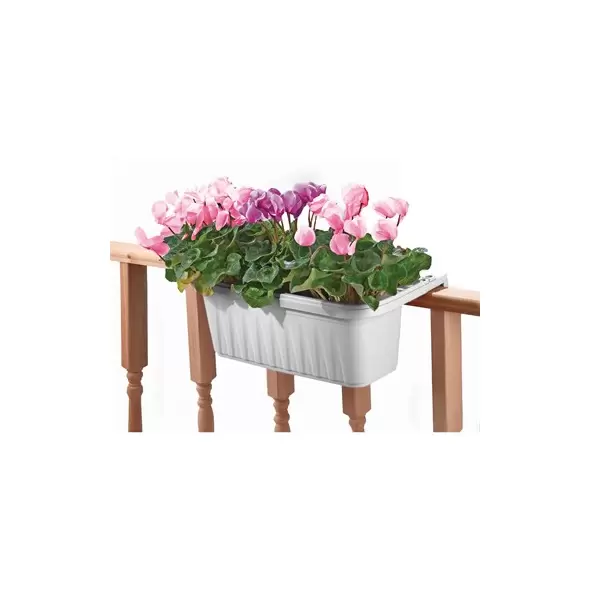 Apollo 24" Adjustable Railing Planter White