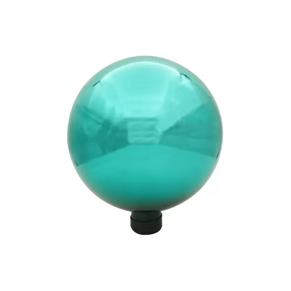 Gardener Select 10" Sea Blue Orb Glass Garden Globe