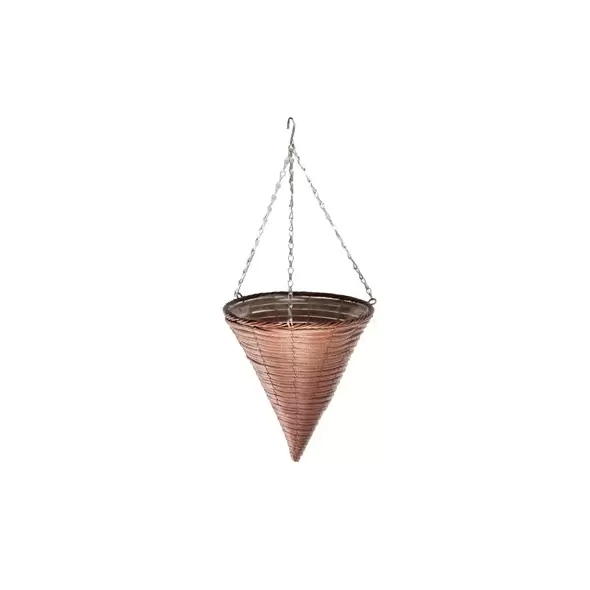 Gardener Select 12" Plastic Cone Hanging Basket Rust 20/CS