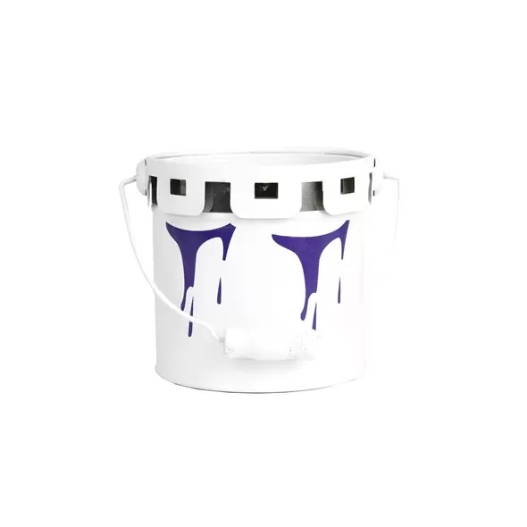Gardener Select 4" Zinc Paint Pattern Planter Purple 3.9"x3.9"x3.7"