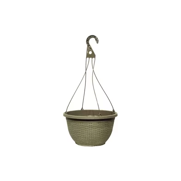 Grower Select 12.00 Boxwood Hanging Basket ACP Aged Cappuccino with Hanger 50/CS