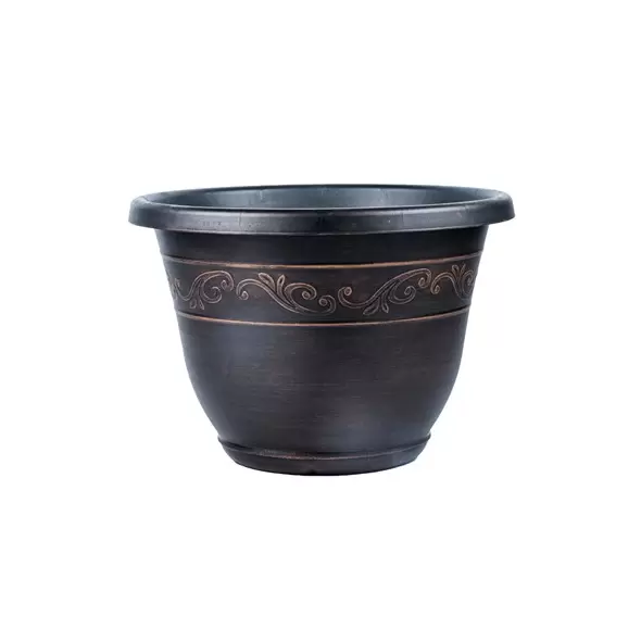 Grower Select 14.00 Kacey Planter Copper Wash 18 Liter 4.76gal 24/CS - 15.98in OD x 11.22in H