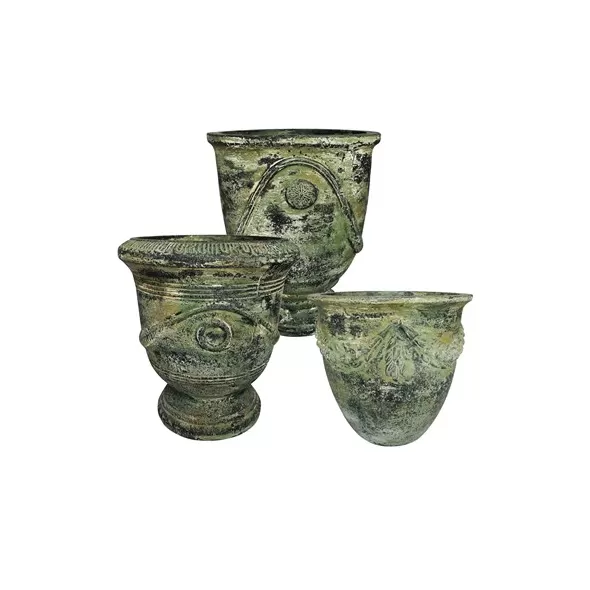 MCarr 40PC Lt Cement Plt Dark Green Wash
