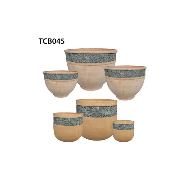 MCarr 27PC Mosaic Terra Cotta Planter Plt