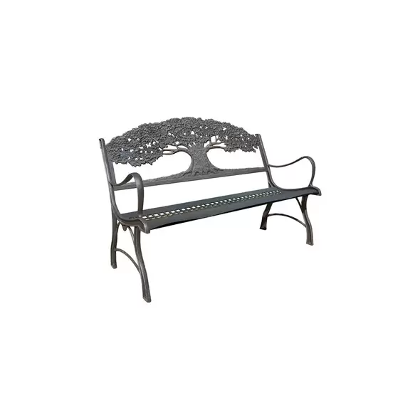 Painted Sky Bench Tree Iron