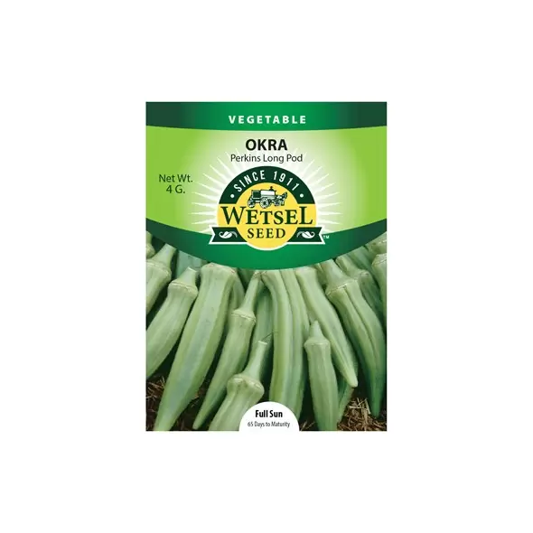 Okra, Perkins Long Pod - 4 grams
