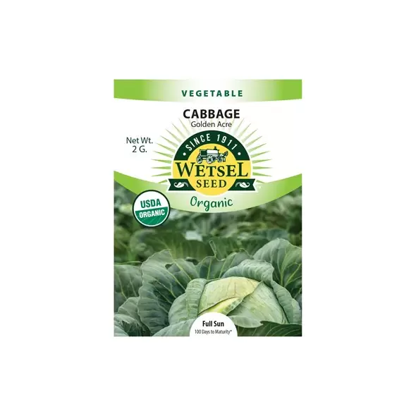 Organic, Golden Acre Cabbage 2gram