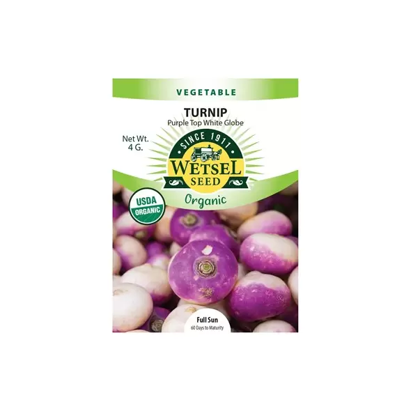 ORGANIC PURPLE TOP TURNIPS 4G