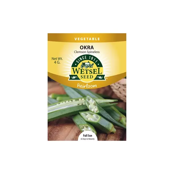Heirloom, Clemson Spineless Okra 4gram