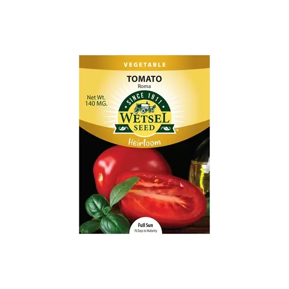 HEIRLOOM, TOMATO ROMA 140MG.