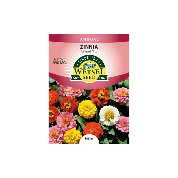ZINNIA, LILLIPUT MIX 590 MG.