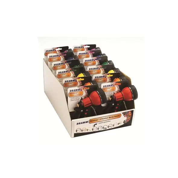 Dramm 9-Pattern Revolver Nozzle Carded Assorted