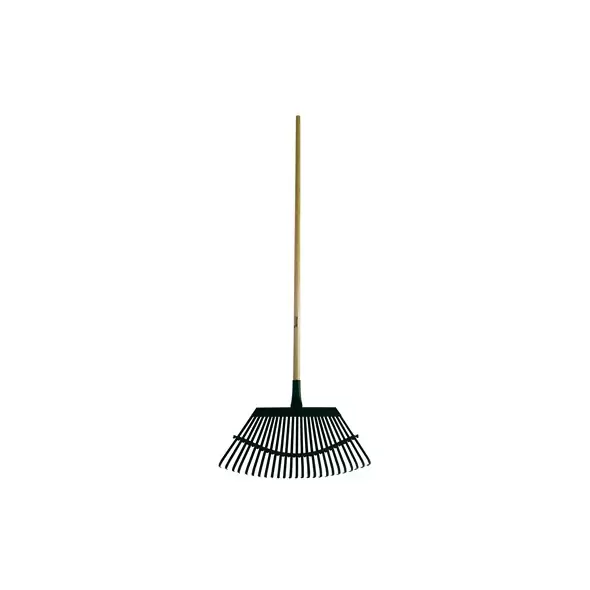 Flexrake Lawn Rake 19" Steel Head 48" Wood Handle