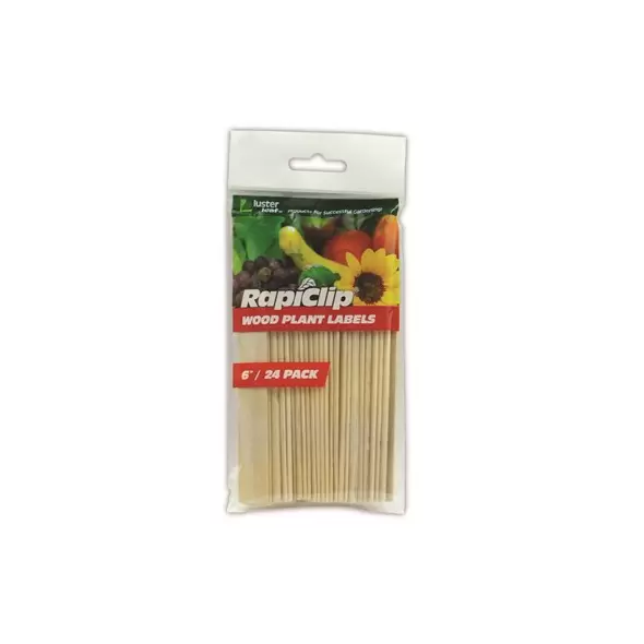 Luster Leaf 24pk 6" Wood Plant Label