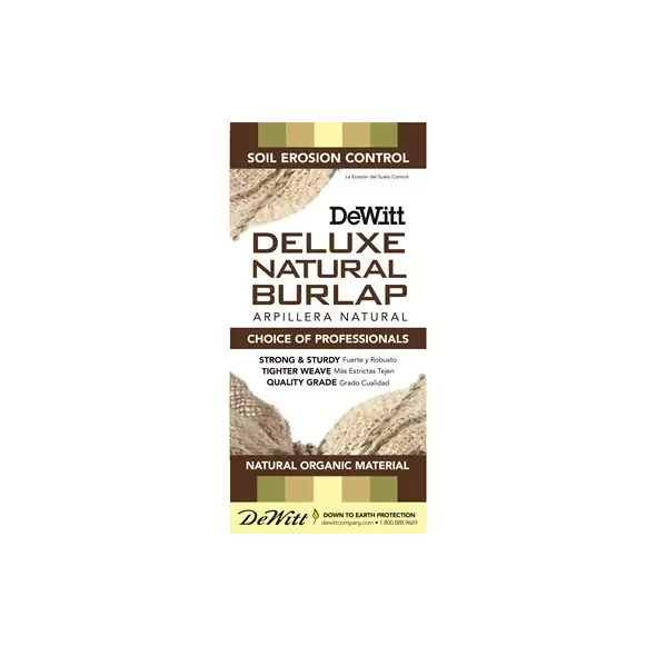 Dewitt Deluxe Natural Burlap 7oz 3'x48' Retail Burlap