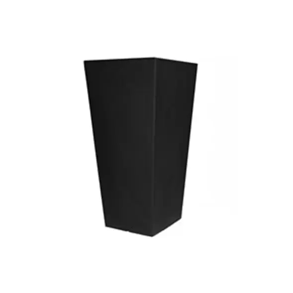 Tusco 26" Cosmo Tall Square Planter Black
