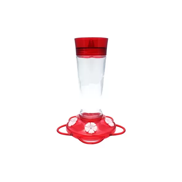 Classic 10oz Ruby Glass Hummingbird Feeder 5 Ports